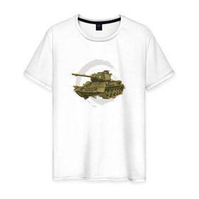 Мужская футболка хлопок с принтом Танк Т-34 в Новосибирске, 100% хлопок | прямой крой, круглый вырез горловины, длина до линии бедер, слегка спущенное плечо. | Тематика изображения на принте: war | самый известный танк красной армии т 34
танки | ссср | т34 | техника