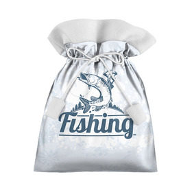 Подарочный 3D мешок с принтом Рыбалка в Новосибирске, 100% полиэстер | Размер: 29*39 см | fishing | рыба | рыбак | рыбалка | туризм