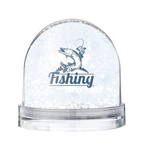 Снежный шар с принтом Рыбалка в Новосибирске, Пластик | Изображение внутри шара печатается на глянцевой фотобумаге с двух сторон | fishing | рыба | рыбак | рыбалка | туризм