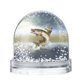 Снежный шар с принтом Щука в Новосибирске, Пластик | Изображение внутри шара печатается на глянцевой фотобумаге с двух сторон | fishing | рыба | рыбак | рыбалка | туризм | щука