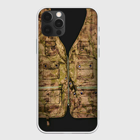 Чехол для iPhone 12 Pro Max с принтом Жилетка охотника в Новосибирске, Силикон |  | Тематика изображения на принте: hunting | жилет | камуфляж | охота | охотник | туризм