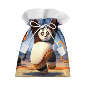 Подарочный 3D мешок с принтом Кунг фу панда в Новосибирске, 100% полиэстер | Размер: 29*39 см | Тематика изображения на принте: kung fu | kung fu panda | panda | кунг фу | кунг фу панда | кунгфу | панда. кунг фу | по