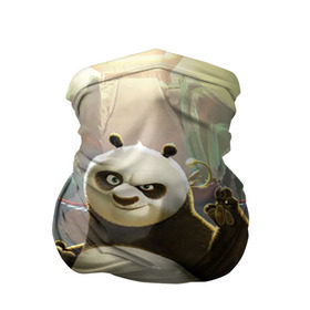 Бандана-труба 3D с принтом Кунг фу панда в Новосибирске, 100% полиэстер, ткань с особыми свойствами — Activecool | плотность 150‒180 г/м2; хорошо тянется, но сохраняет форму | kung fu | kung fu panda | panda | кунг фу | кунг фу панда | кунгфу | панда. кунг фу | по