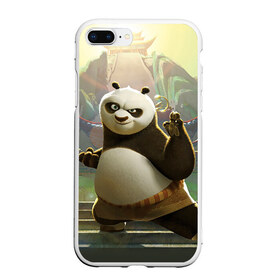 Чехол для iPhone 7Plus/8 Plus матовый с принтом Кунг фу панда в Новосибирске, Силикон | Область печати: задняя сторона чехла, без боковых панелей | Тематика изображения на принте: kung fu | kung fu panda | panda | кунг фу | кунг фу панда | кунгфу | панда. кунг фу | по