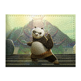 Обложка для студенческого билета с принтом Кунг фу панда в Новосибирске, натуральная кожа | Размер: 11*8 см; Печать на всей внешней стороне | Тематика изображения на принте: kung fu | kung fu panda | panda | кунг фу | кунг фу панда | кунгфу | панда. кунг фу | по