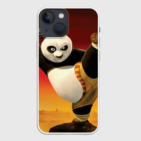 Чехол для iPhone 13 mini с принтом Кунг фу панда в Новосибирске,  |  | Тематика изображения на принте: kung fu | kung fu panda | panda | кунг фу | кунг фу панда | кунгфу | панда. кунг фу | по