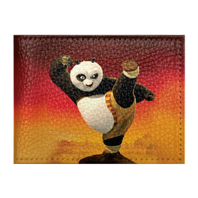 Обложка для студенческого билета с принтом Кунг фу панда в Новосибирске, натуральная кожа | Размер: 11*8 см; Печать на всей внешней стороне | Тематика изображения на принте: kung fu | kung fu panda | panda | кунг фу | кунг фу панда | кунгфу | панда. кунг фу | по