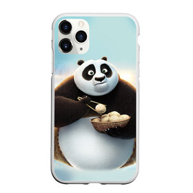 Чехол для iPhone 11 Pro матовый с принтом Кунг фу панда в Новосибирске, Силикон |  | Тематика изображения на принте: панда