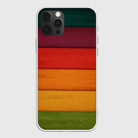 Чехол для iPhone 12 Pro Max с принтом Colored fence в Новосибирске, Силикон |  | Тематика изображения на принте: color | полосочки | цвет