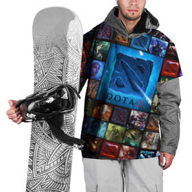 Накидка на куртку 3D с принтом Dota 2 коллаж логотип в Новосибирске, 100% полиэстер |  | Тематика изображения на принте: dota 2 коллаж | девушки | игра | логотип | монстры