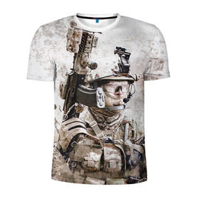 Мужская футболка 3D спортивная с принтом ФСБ Альфа в Новосибирске, 100% полиэстер с улучшенными характеристиками | приталенный силуэт, круглая горловина, широкие плечи, сужается к линии бедра | армия | военный | рф | служба | стрелок | структура