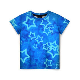 Детская футболка 3D с принтом Звезды в Новосибирске, 100% гипоаллергенный полиэфир | прямой крой, круглый вырез горловины, длина до линии бедер, чуть спущенное плечо, ткань немного тянется | звезды | орнамент | сние