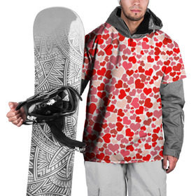 Накидка на куртку 3D с принтом Сердца, любовь, орнамент, праз в Новосибирске, 100% полиэстер |  | любовь | орнамент | праздник | сердца