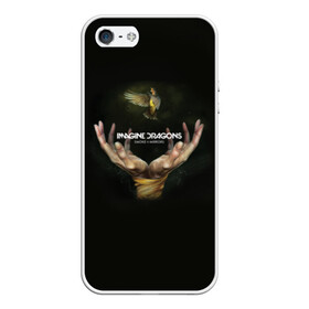 Чехол для iPhone 5/5S матовый с принтом Imagine dragons в Новосибирске, Силикон | Область печати: задняя сторона чехла, без боковых панелей | dragons | imagine | rock | драгонз | имэджн | рок