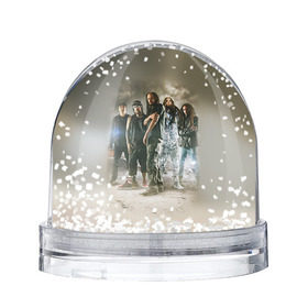 Снежный шар с принтом KoЯn в Новосибирске, Пластик | Изображение внутри шара печатается на глянцевой фотобумаге с двух сторон | korn | metal | rock | группы | корн | метал | рок