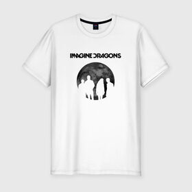 Мужская футболка премиум с принтом Imagine dragons в Новосибирске, 92% хлопок, 8% лайкра | приталенный силуэт, круглый вырез ворота, длина до линии бедра, короткий рукав | dragons | imagine | rock | драгонз | имэдж | рок