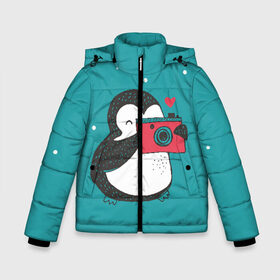 Зимняя куртка для мальчиков 3D с принтом Пингвин с фотоаппаратом в Новосибирске, ткань верха — 100% полиэстер; подклад — 100% полиэстер, утеплитель — 100% полиэстер | длина ниже бедра, удлиненная спинка, воротник стойка и отстегивающийся капюшон. Есть боковые карманы с листочкой на кнопках, утяжки по низу изделия и внутренний карман на молнии. 

Предусмотрены светоотражающий принт на спинке, радужный светоотражающий элемент на пуллере молнии и на резинке для утяжки | Тематика изображения на принте: 14 февраля | влюбленные | девушка | день святого валентина | любовь | пара | парень
