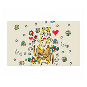 Бумага для упаковки 3D с принтом Червовая дама в Новосибирске, пластик и полированная сталь | круглая форма, металлическое крепление в виде кольца | 14 февраля | love | влюбленные | карты | королева | король | лав | любовь | пара | парные | подарок