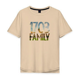 Мужская футболка хлопок Oversize с принтом 1703 family в Новосибирске, 100% хлопок | свободный крой, круглый ворот, “спинка” длиннее передней части | петербург | питер | санкт | санкт петербург | спб