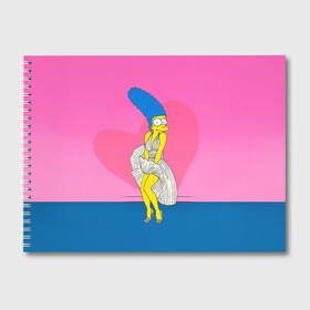 Альбом для рисования с принтом Мардж в Новосибирске, 100% бумага
 | матовая бумага, плотность 200 мг. | 14 февраля | love | влюбленные | лав | любовь | мардж | пара | парные | парные вещи | подарок | симпсон