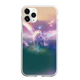 Чехол для iPhone 11 Pro Max матовый с принтом Пегас в Новосибирске, Силикон |  | horse | horseshoe | акварель | головалошади | грива | единорог | жеребец | животные | конь | лошадь | лошадьскрыльями | подкова | природа | рисуноккрасками