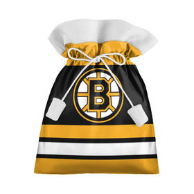 Подарочный 3D мешок с принтом Boston Bruins в Новосибирске, 100% полиэстер | Размер: 29*39 см | Тематика изображения на принте: boston bruins | hockey | nhl | нхл | спорт | хоккей