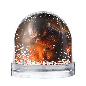 Снежный шар с принтом Doom imp в Новосибирске, Пластик | Изображение внутри шара печатается на глянцевой фотобумаге с двух сторон | doom | game | гибель | дум | игра | игры | обреченность | шутер