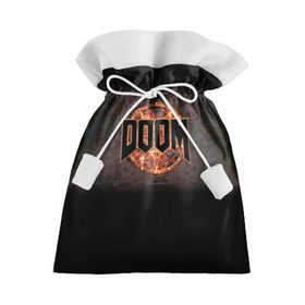 Подарочный 3D мешок с принтом Doom в Новосибирске, 100% полиэстер | Размер: 29*39 см | doom | game | гибель | дум | игра | игры | обреченность | шутер
