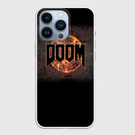 Чехол для iPhone 13 Pro с принтом Doom в Новосибирске,  |  | doom | game | гибель | дум | игра | игры | обреченность | шутер