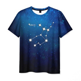 Мужская футболка 3D с принтом Дева в Новосибирске, 100% полиэфир | прямой крой, круглый вырез горловины, длина до линии бедер | дева | звезда | звезды | знак зодиака | космос | созвездие