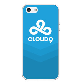 Чехол для iPhone 5/5S матовый с принтом Cloud 9 в Новосибирске, Силикон | Область печати: задняя сторона чехла, без боковых панелей | 9 | c9 | cloud | csgo | team | клауда | ксго | найн