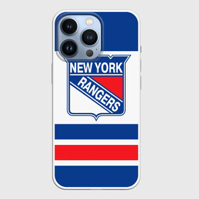 Чехол для iPhone 13 Pro с принтом New York Rangers в Новосибирске,  |  | Тематика изображения на принте: hockey | new york rangers | nhl | нхл | спорт | хоккей