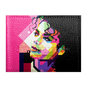 Обложка для студенческого билета с принтом Майкл Джексон в Новосибирске, натуральная кожа | Размер: 11*8 см; Печать на всей внешней стороне | michael jackson | майкл джексон | поп арт | портрет