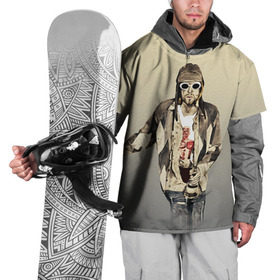 Накидка на куртку 3D с принтом Nirvana в Новосибирске, 100% полиэстер |  | Тематика изображения на принте: cobain | curt | nirvana | rock | группа | кобейн | курт | нирвана | рок