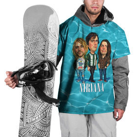 Накидка на куртку 3D с принтом Шаржи группа Nirvana в Новосибирске, 100% полиэстер |  | Тематика изображения на принте: cobain | curt | nirvana | rock | группа | кобейн | курт | нирвана | рок