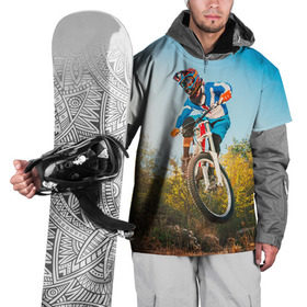 Накидка на куртку 3D с принтом МТБ в Новосибирске, 100% полиэстер |  | extreme | вело | велосипед | маунтинбайк | мтб | экстрим