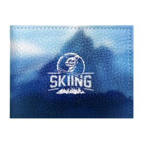 Обложка для студенческого билета с принтом Лыжный спорт в Новосибирске, натуральная кожа | Размер: 11*8 см; Печать на всей внешней стороне | extreme | ski | skiing | горнолыжное | горные лыжи | лыжник | фристайл | экстрим