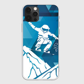 Чехол для iPhone 12 Pro Max с принтом Горы и сноубордист в Новосибирске, Силикон |  | Тематика изображения на принте: extreme | snowboard | сноуборд | сноубордист | экстрим