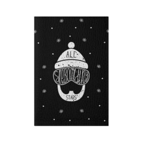 Обложка для паспорта матовая кожа с принтом Бородатый сноубордист в Новосибирске, натуральная матовая кожа | размер 19,3 х 13,7 см; прозрачные пластиковые крепления | Тематика изображения на принте: extreme | snowboard | сноуборд | сноубордист | экстрим