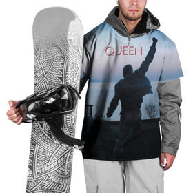 Накидка на куртку 3D с принтом Queen в Новосибирске, 100% полиэстер |  | freddie | heavy | mercury | metal | queen | rock | квин | куин | меркури | меркюри | метал | рок | фредди меркьюри | фреди | хэви