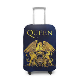 Чехол для чемодана 3D с принтом Группа Queen в Новосибирске, 86% полиэфир, 14% спандекс | двустороннее нанесение принта, прорези для ручек и колес | freddie | heavy | mercury | metal | queen | rock | квин | куин | меркури | меркюри | метал | рок | фредди меркьюри | фреди | хэви