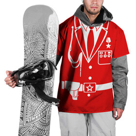 Накидка на куртку 3D с принтом Мундир в Новосибирске, 100% полиэстер |  | 23 февраля | армия | защитник | муднир | мужской праздник | мужчине | одежда | отечества | подарок