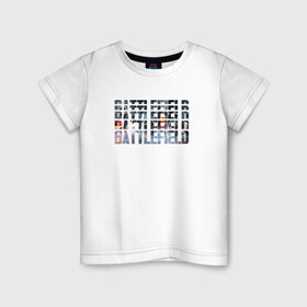 Детская футболка хлопок с принтом Battlefield в Новосибирске, 100% хлопок | круглый вырез горловины, полуприлегающий силуэт, длина до линии бедер | Тематика изображения на принте: 1 | 2 | 3 | batlefield | батлфилд | баттлфилд