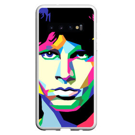 Чехол для Samsung Galaxy S10 с принтом Jim morrison в Новосибирске, Силикон | Область печати: задняя сторона чехла, без боковых панелей | Тематика изображения на принте: jim morrison джим моррисон | поп арт | портрет