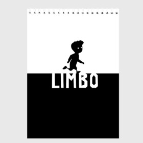 Скетчбук с принтом Limbo в Новосибирске, 100% бумага
 | 48 листов, плотность листов — 100 г/м2, плотность картонной обложки — 250 г/м2. Листы скреплены сверху удобной пружинной спиралью | limbo | игра | лимбо | мальчик