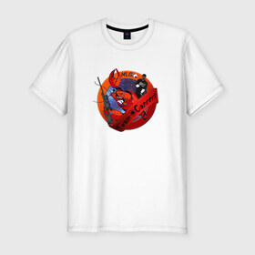 Мужская футболка премиум с принтом Рак MLG в Новосибирске, 92% хлопок, 8% лайкра | приталенный силуэт, круглый вырез ворота, длина до линии бедра, короткий рукав | cancer | mlg | рак