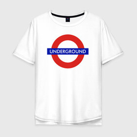 Мужская футболка хлопок Oversize с принтом Underground в Новосибирске, 100% хлопок | свободный крой, круглый ворот, “спинка” длиннее передней части | hip hop | rap | russian | андеграунд
