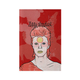 Обложка для паспорта матовая кожа с принтом Ziggy Stardust в Новосибирске, натуральная матовая кожа | размер 19,3 х 13,7 см; прозрачные пластиковые крепления | bowie | david | ziggy stardust | боуи | дэвид | музыкант | певец | рок