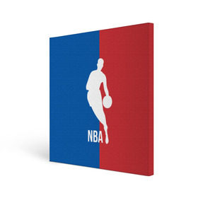 Холст квадратный с принтом Эмблема NBA в Новосибирске, 100% ПВХ |  | basketball | nba | баскет | баскетбол | баскетбольный | нба | спорт | эмблема