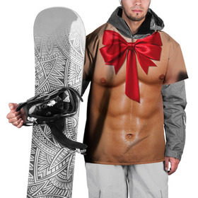 Накидка на куртку 3D с принтом Твой подарок в Новосибирске, 100% полиэстер |  | body | man body
подарок | бант | голое тело | идеальное | мужское тело | подарок жене | подарок мужу | пресс | спорт | тело | торс